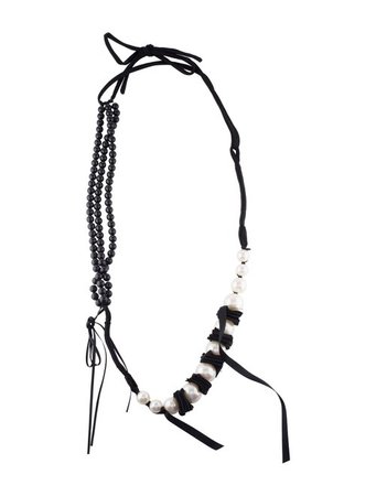 Lanvin Faux Pearl & Bead Multistrand Bead Necklace - Necklaces - LAN80765 | The RealReal