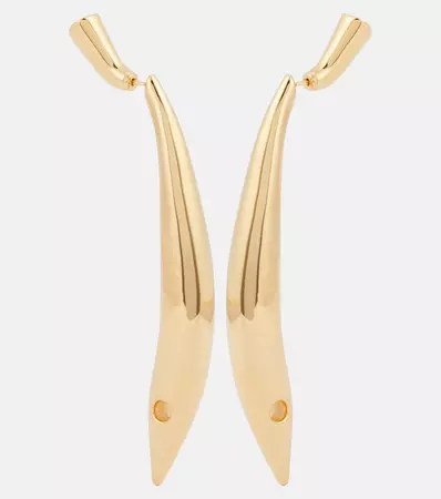 Sardine 18 Kt Gold Plated Sterling Silver Earrings in Gold - Bottega Veneta | Mytheresa