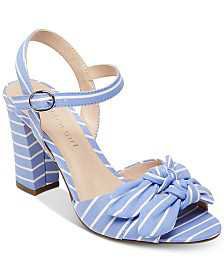 GUESS Women's Allison Gingham Dress Sandals - Sandals & Flip Flops - Shoes - Macy's