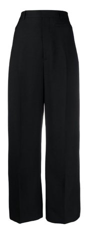 jacquemus black cropped trousers
