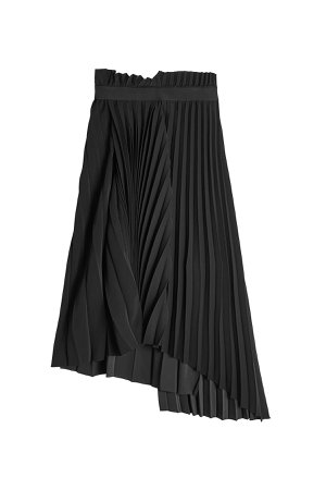 Asymmetric Pleated Skirt Gr. FR 38