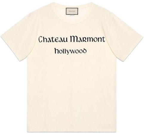 Oversize T-shirt with Chateau Marmont print