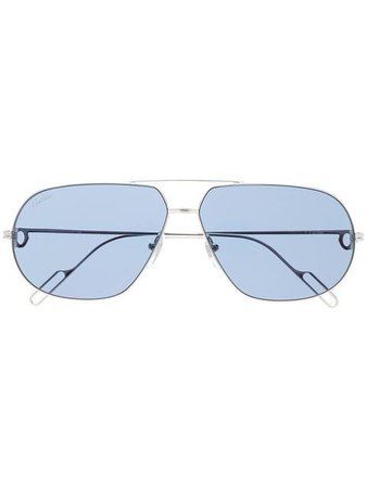 Cartier aviator shaped sunglasses