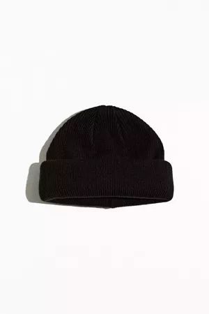 UO Short Roll Circular Knit Beanie | Urban Outfitters