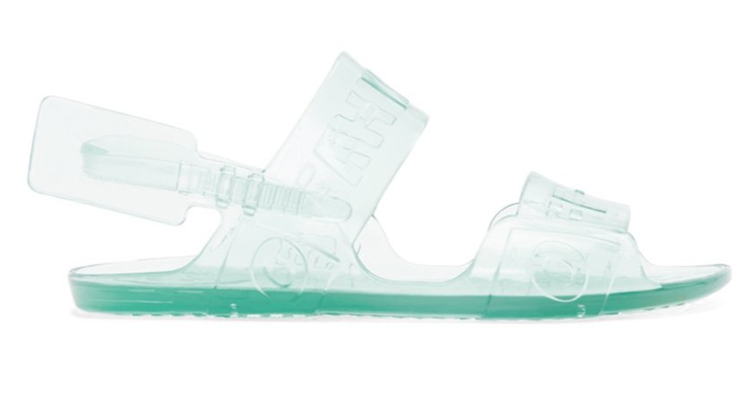 off white jelly sandals