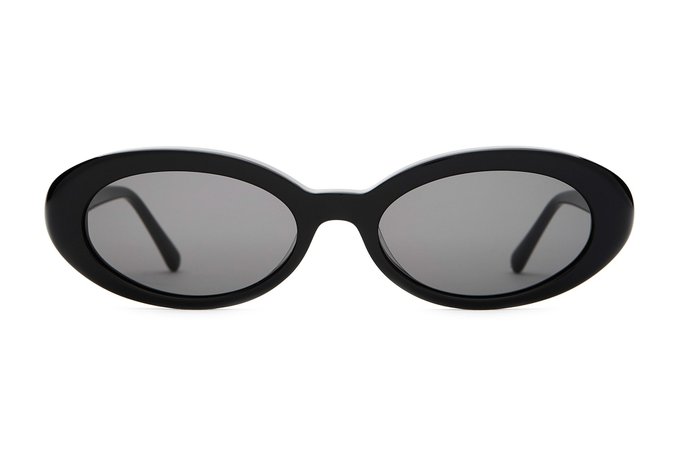 Crap® Eyewear | The Sweet Leaf Black Small Oval Sunglasses