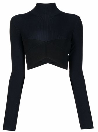 Dion Lee X Cropped Skinny Ribbed Crop Top - Farfetch