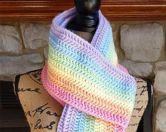 Pastel rainbow scarf