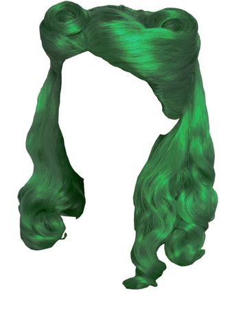 Green Victory Roll Hair