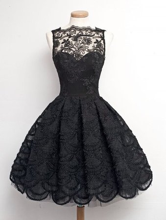 black dress lace