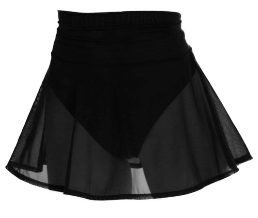 Sheer Black Skirt