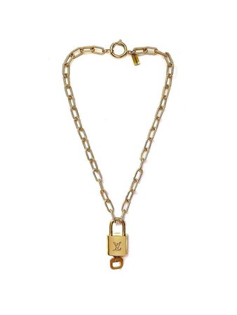 LouisVuitton key-lock chain necklace