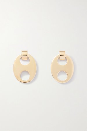 Gold Eight gold-tone earrings | Paco Rabanne | NET-A-PORTER