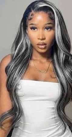 gray and silver hair