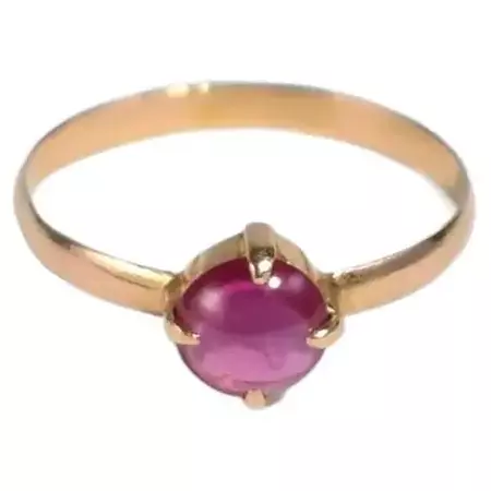 Gold Ruby Pinky Ring For Sale at 1stDibs | gold pinky ring with ruby
