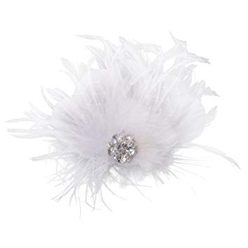 Dovewill White Feather Headpiece