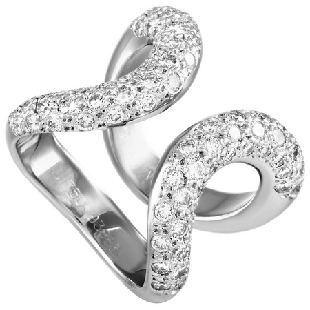 Hermès 18K White Gold 1.80 Ct Diamond Ring