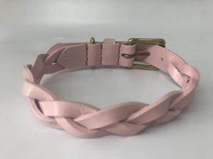 Pastel Pink Plaited Leather Dog Collar – Broughton & Co