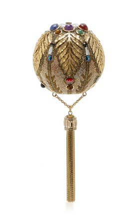 Pax Sphere Tassel Clutch by Judith Leiber Couture