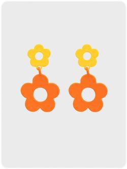 Kollyy Orange Earring Alloy Summer Simple Earring – kollyy