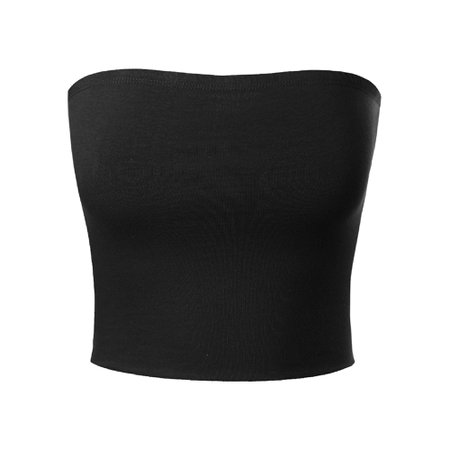 Made by Olivia - Made by Olivia Women's Causal Strapless Double layered Basic Sexy Tube Top - Walmart.com - Walmart.com