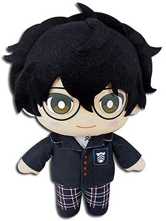 Great Eastern Entertainment Persona 5- Protagonist Sitting Plush 7" H : Toys & Games