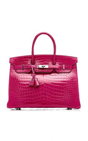Hermès 35cm Rose Scheherazade Prosous Crocodile Birkin Bag By Hermès Vintage By Heritage Auctions | Moda Operandi