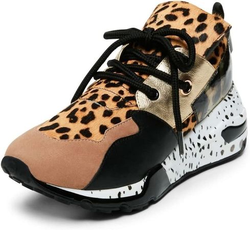 Amazon.com | Steve Madden Women's Cliff Sneaker, Animal, 7 M US | Fashion Sneakers