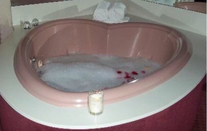 Heart shaped tub