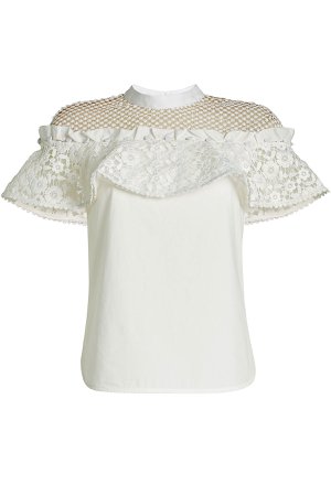 Cotton Top with Lace Gr. UK 14