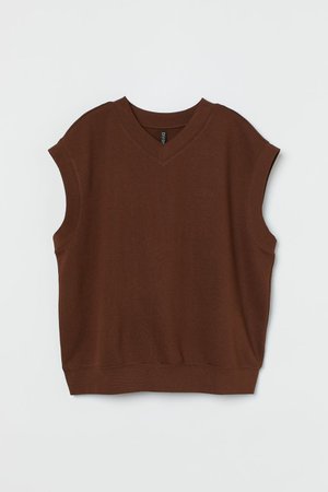 Sweater Vest - Brown - Ladies | H&M US