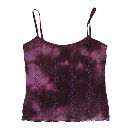 Unreal 1990’s purple, layered, lacey cami • lettuce... - Depop