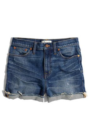 Madewell High Rise Cuffed Denim Shorts (Glen Oaks) | Nordstrom