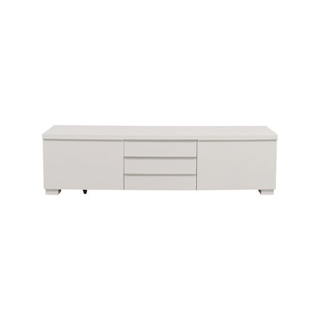 37% OFF - IKEA IKEA White TV Stand With Five-Drawers / Storage