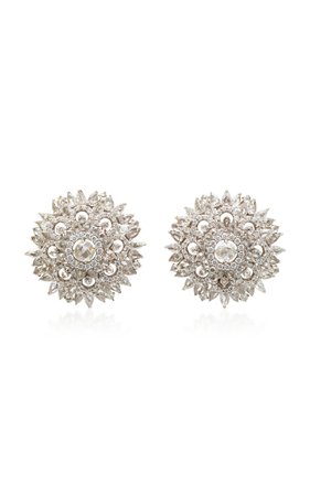 Diamond Stud Earrings by Sanjay Kasliwal | Moda Operandi
