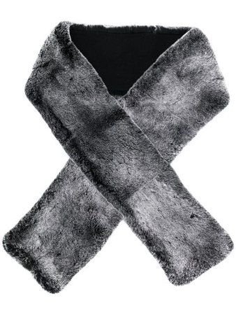 N.Peal rabbit fur & cashmere scarf