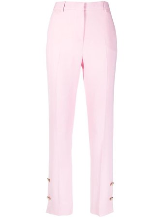 Versace button-embellished skinny trousers