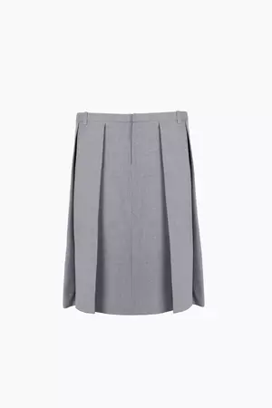Sandy Liang Pleated Midi Skirt