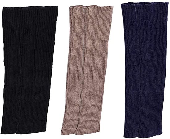 Lucky staryuan Women Set of 3 Wool Knit Leg Warmer Boot Warmer at Amazon Women’s Clothing store