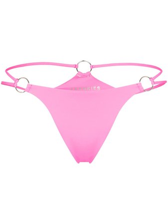 Shop pink Frankies Bikinis Kailin two-strap bikini bottoms with Express Delivery - Farfetch