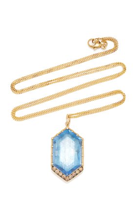 Lady Caprice 14K Gold And Multi-Stone Necklace by Larkspur & Hawk | Moda Operandi