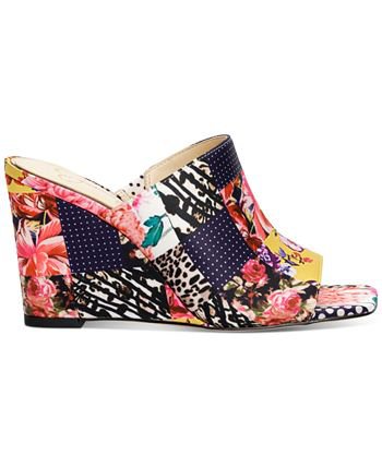 Jessica Simpson Women's Aishia Floral Printed Wedge Sandals & Reviews - Sandals - Shoes - Macy's