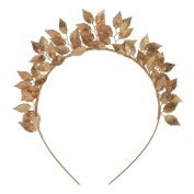 Willow Gold Leaf Bridal Headband Crown - Little White Couture