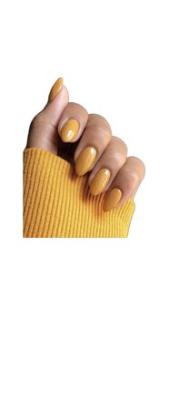 mustard yellow nails