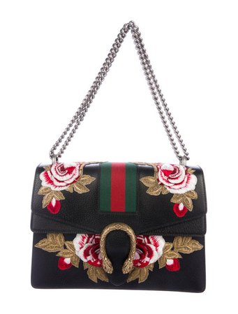 Gucci Medium Embroidered Dionysus Shoulder Bag w/ Tags - Handbags - GUC259983 | The RealReal