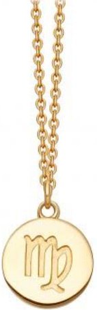 gold Virgo necklace