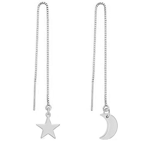 moon and star earrings