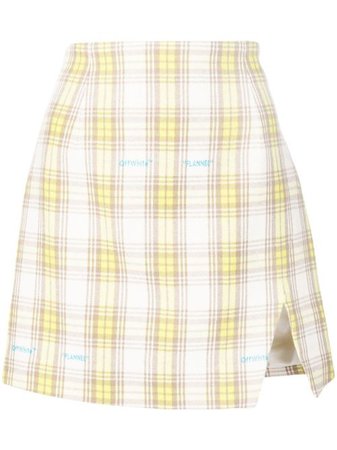Off-White check-print Mini Skirt - Farfetch