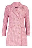 Boucle Tailored Blazer Dress | boohoo pink