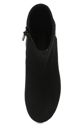 Детские замшевые ботинки со стразами MISSOURI черного цвета — купить за 22550 руб. в интернет-магазине ЦУМ, арт. 81450/31-34